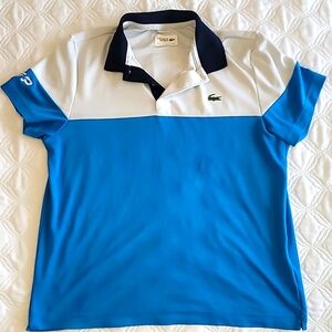 LACOSTE SPORT Short Sleeved Tri-Color Shirt sz 4 Euro (Medium) See Description